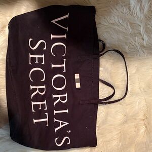 Victoria's Secret Black and White Logo Tote